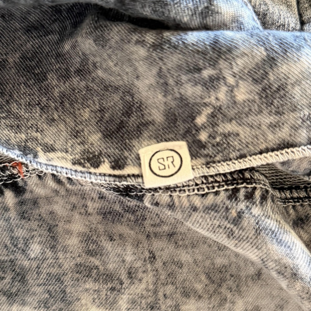 Sloane Rouge Sweater Womens Medium Gray Black Mineral Wash Long Sleeve Tunic Top - Picture 10 of 14